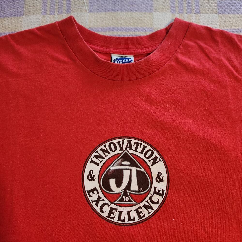 VTG Motocross JT Racing Honda Size XXL Red T Shirt Beat The Best Cygnus 90s Y2k